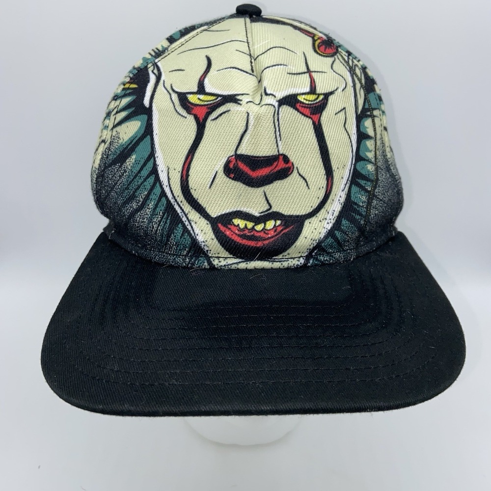 IT Pennywise Bioworld Hat Snapback Cap Multicolor All‎ Over Print Black